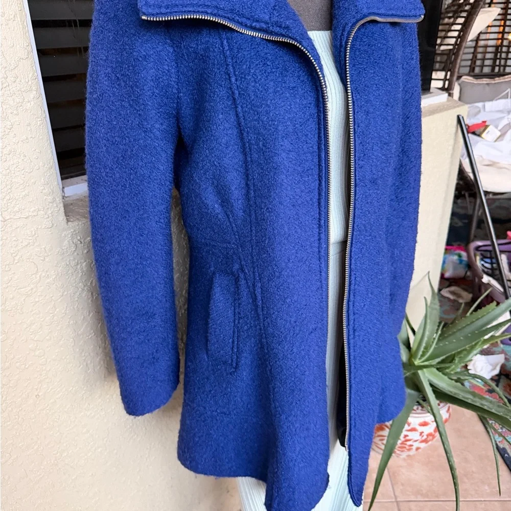 GUESS Blue Zip-Up Jacket Size XL Soft Knit Light Pilling Coat Great Condition - Picture 8 of 15